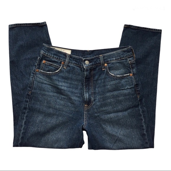 GAP mom jean high rise jeans size 29 dark wash - Picture 13 of 16